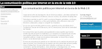 Comunicación política en la Web 2.0